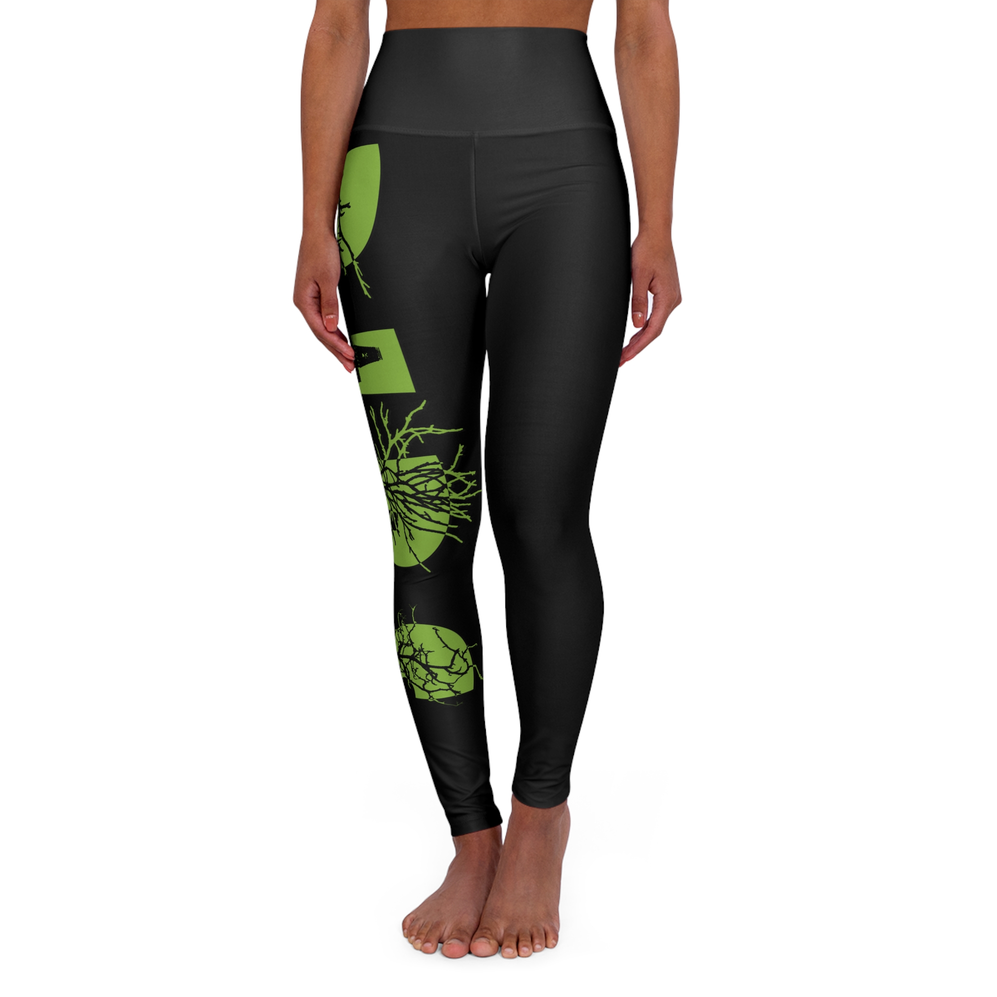 High Waisted Yoga Leggings (AOP)